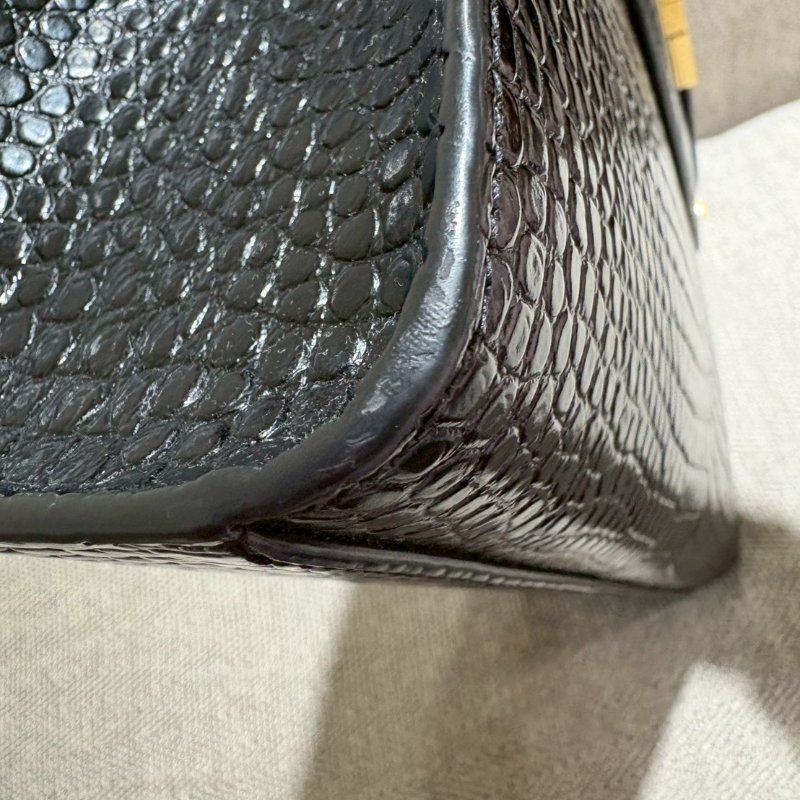 SAINT LAURENT曼哈頓鱷魚壓紋中號-10