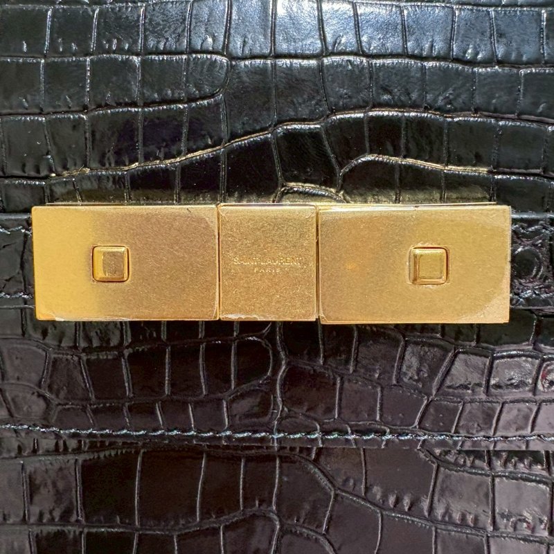 SAINT LAURENT曼哈頓鱷魚壓紋中號-14