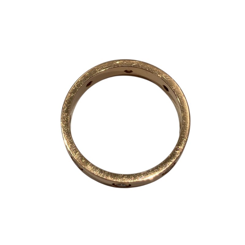 CARTIER 卡地亞 LOVE RING 8鑽 SIZE:54 Au750 玫瑰金 戒指-6
