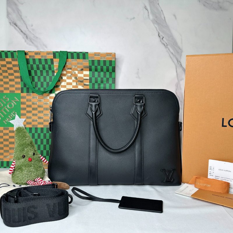 LV Takeoff全皮革手提公事包-0