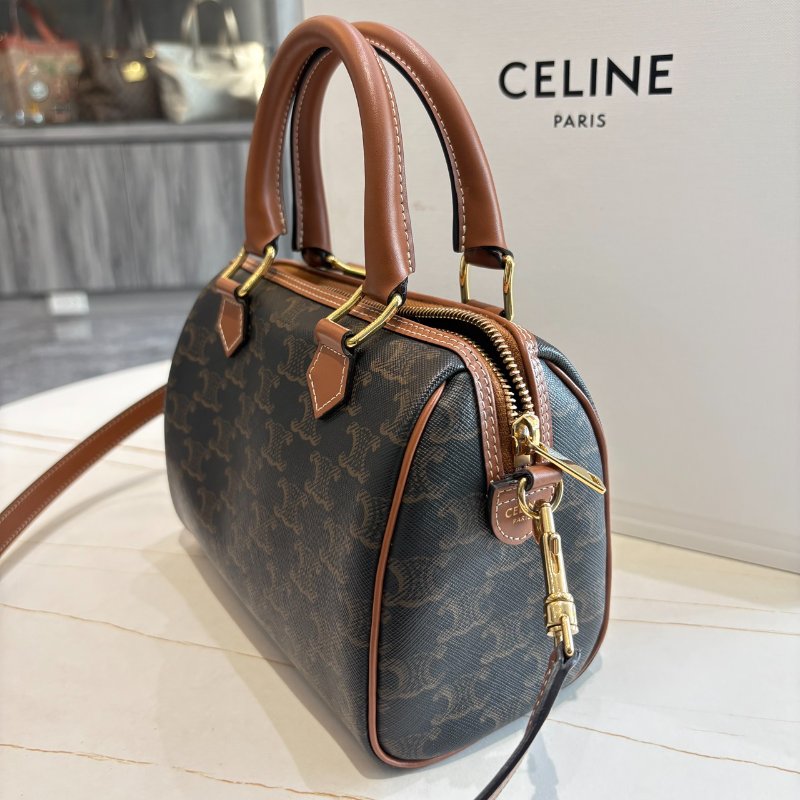 *SHIHNA名牌精品* CELINE 標誌印花小號波士頓包-1