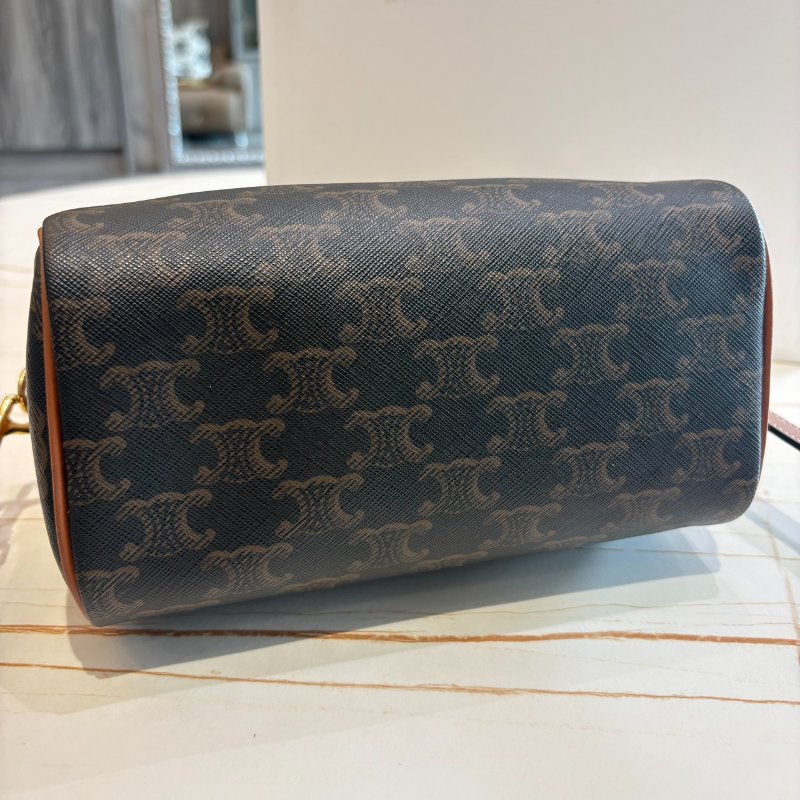 *SHIHNA名牌精品* CELINE 標誌印花小號波士頓包-4