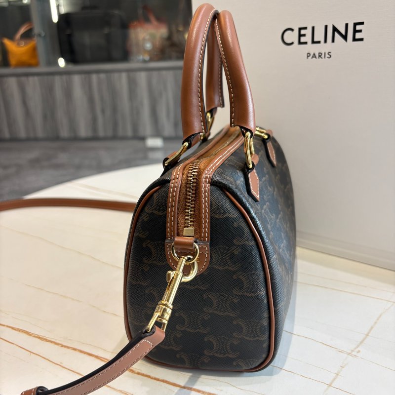 *SHIHNA名牌精品* CELINE 標誌印花小號波士頓包-5