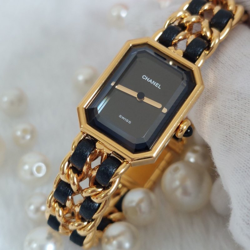 Chanel H0001 🌈實品拍照🌈香奈兒首映系列premiere手錶 L尺寸~二手-0