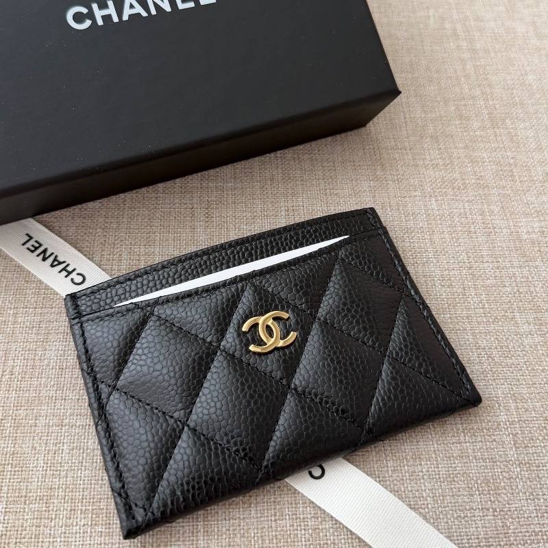 Chanel 人氣經典款卡夾「現貨」 新款芯片款!!閒置新品🔥吊牌都在 送禮自用都超適合 附件:紙盒 塵套 緞帶 山茶花 吊牌-0