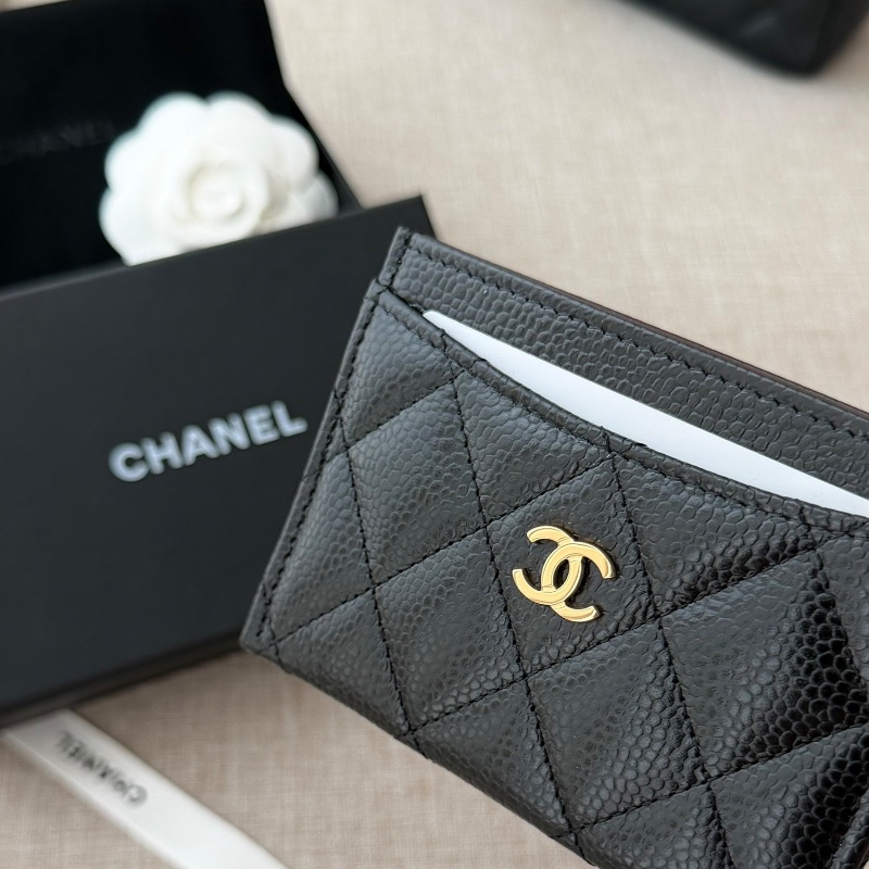 Chanel 人氣經典款卡夾「現貨」 新款芯片款!!閒置新品🔥吊牌都在 送禮自用都超適合 附件:紙盒 塵套 緞帶 山茶花 吊牌-1