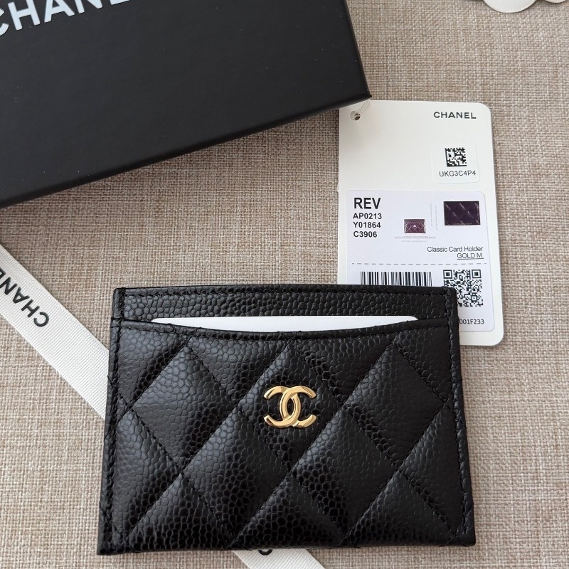 Chanel 人氣經典款卡夾「現貨」 新款芯片款!!閒置新品🔥吊牌都在 送禮自用都超適合 附件:紙盒 塵套 緞帶 山茶花 吊牌-3