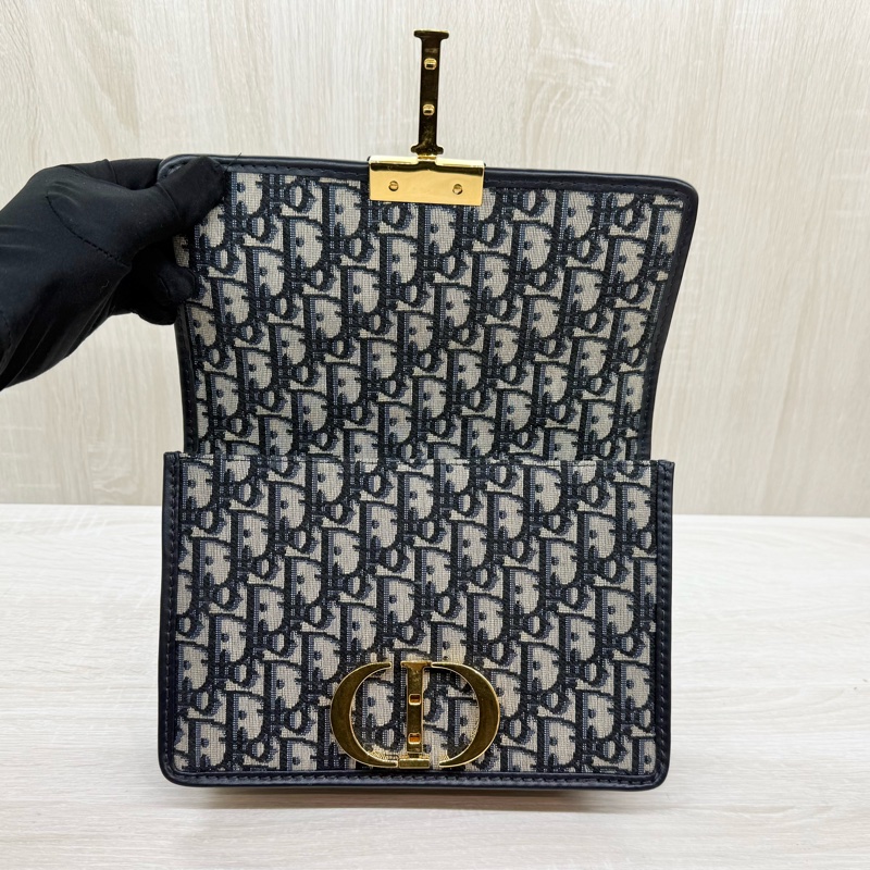 Dior🩵藍緹花30Montaigne肩側背M9203UTZQ-8