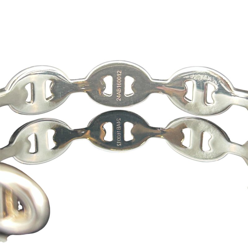 HERMES 純銀豬鼻C字手環-6