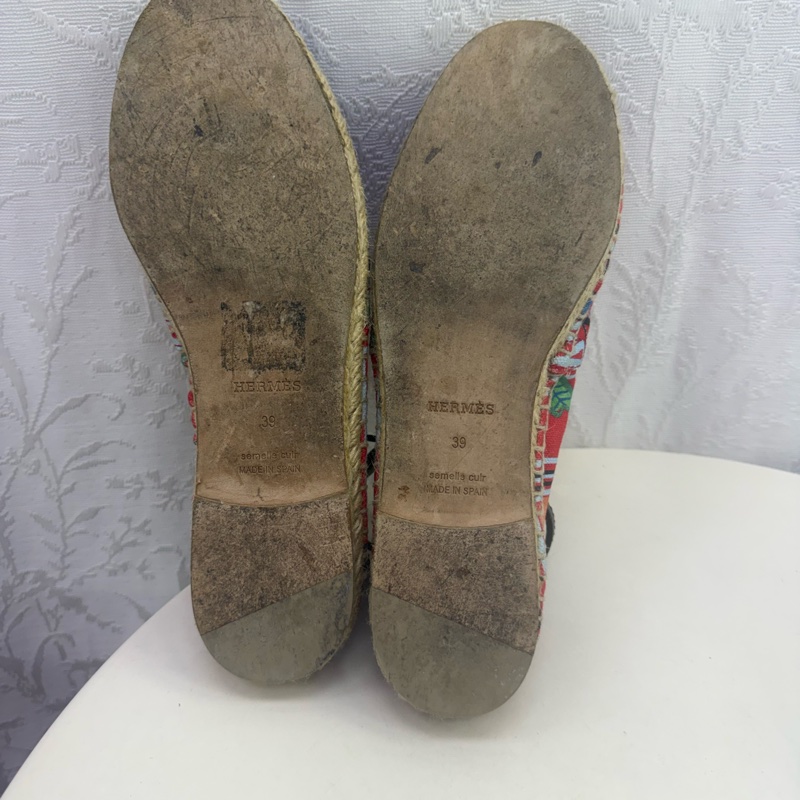 Hermes Cloth Espadrilles EU 39-4