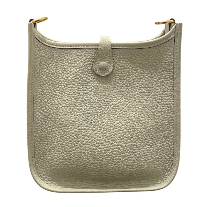 HERMES 愛馬仕 MINI EVELYNE 肩背包 TOGO 綠色系-1