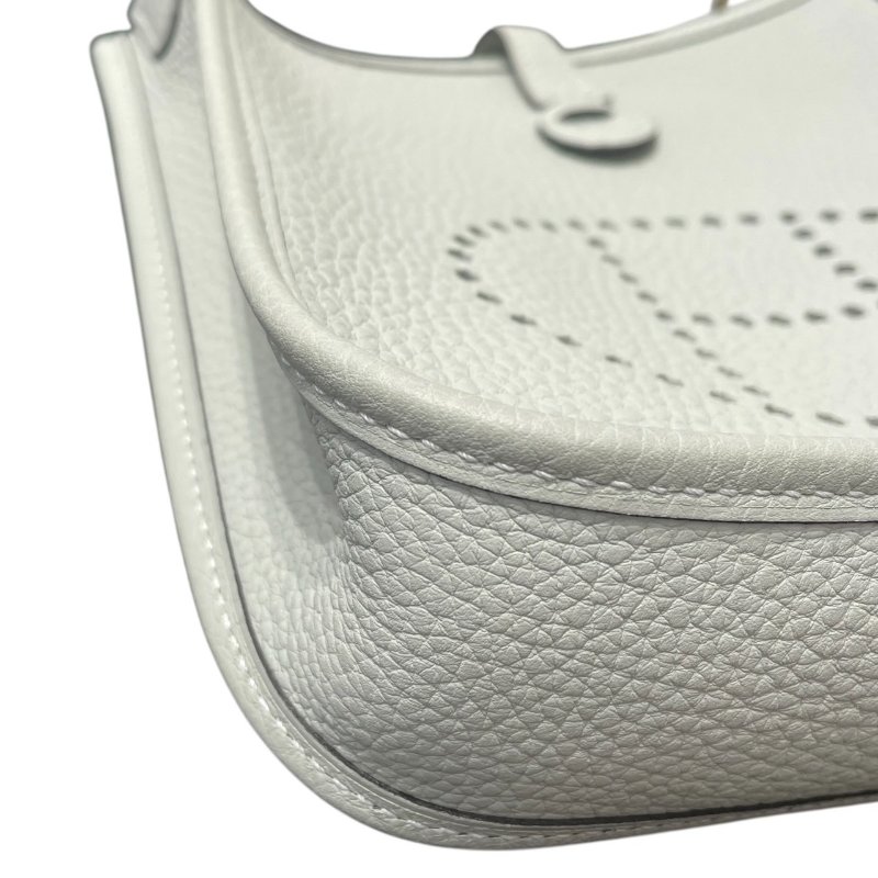 HERMES 愛馬仕 MINI EVELYNE 肩背包 TOGO 綠色系-5