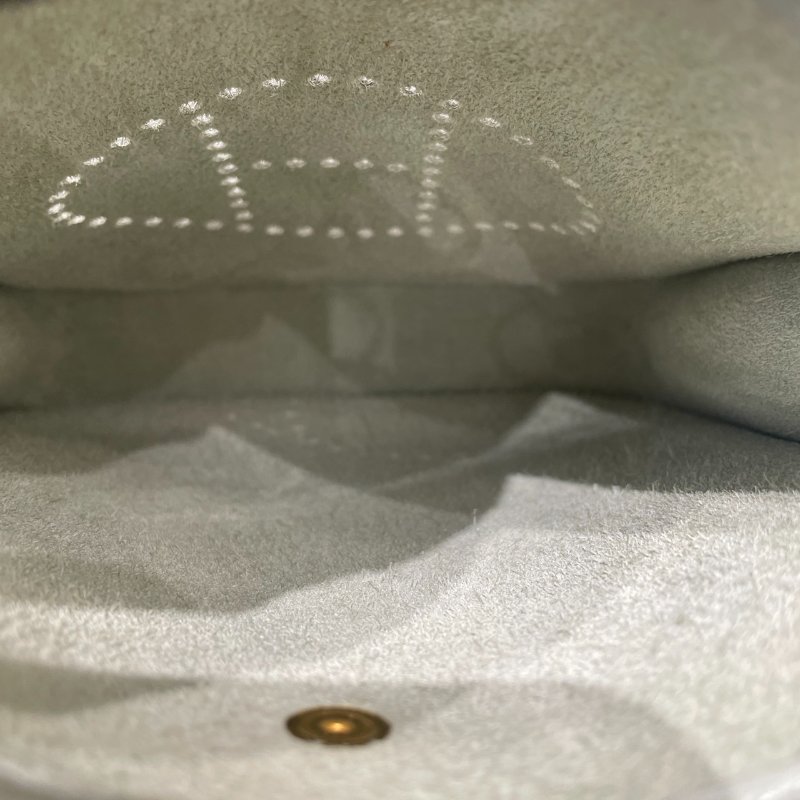 HERMES 愛馬仕 MINI EVELYNE 肩背包 TOGO 綠色系-11