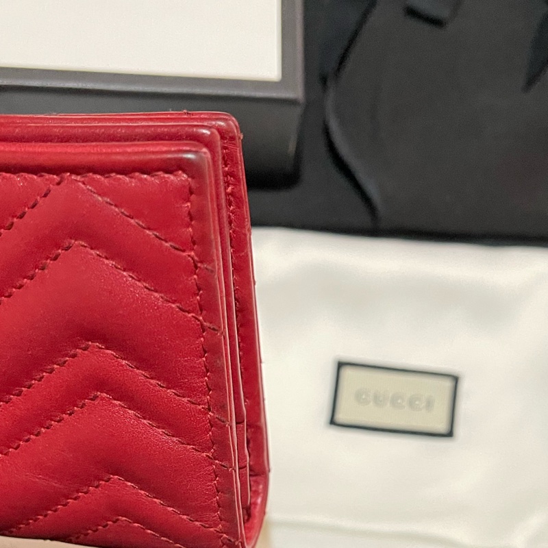 GUCCI MARMONT 紅色短夾(付台灣購證)-15