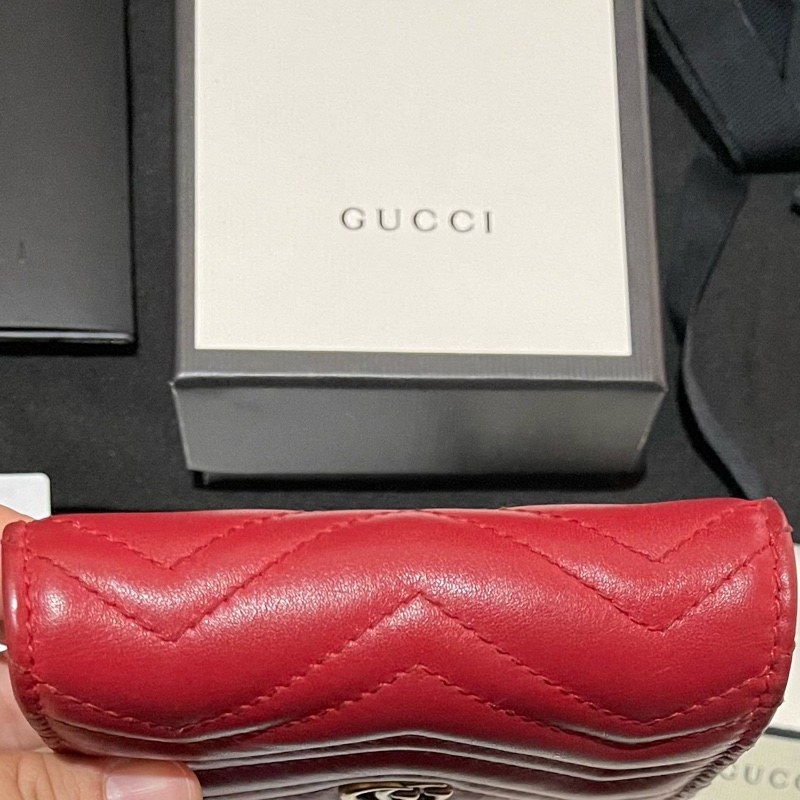 GUCCI MARMONT 紅色短夾(付台灣購證)-16