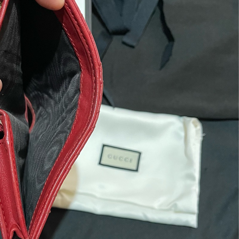 GUCCI MARMONT 紅色短夾(付台灣購證)-18