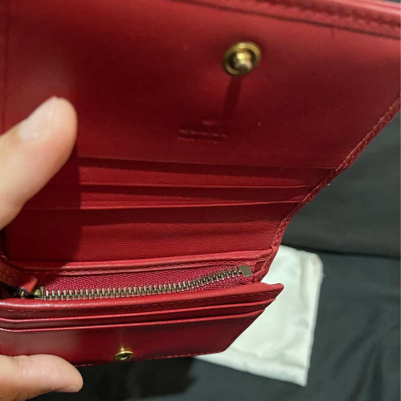 GUCCI MARMONT 紅色短夾(付台灣購證)-21
