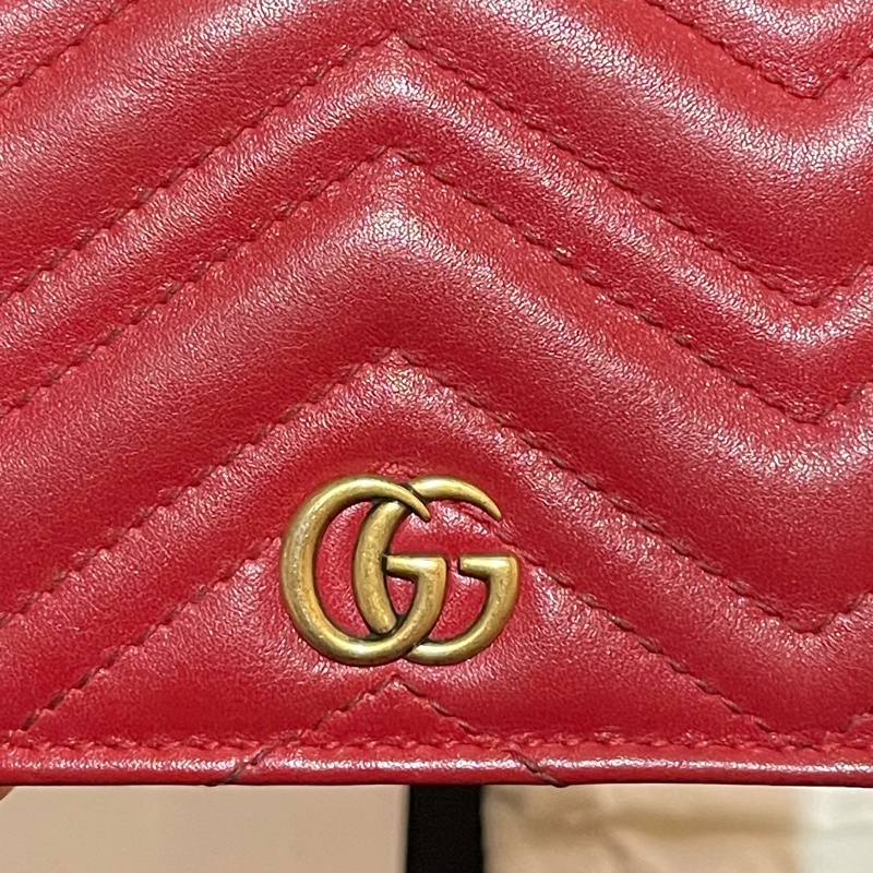 GUCCI MARMONT 紅色短夾(付台灣購證)-22