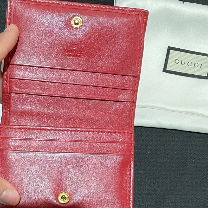 GUCCI MARMONT 紅色短夾(付台灣購證)-23