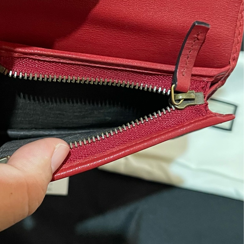 GUCCI MARMONT 紅色短夾(付台灣購證)-24