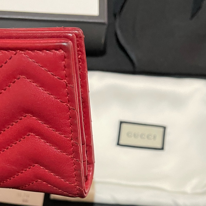 GUCCI MARMONT 紅色短夾(付台灣購證)-39