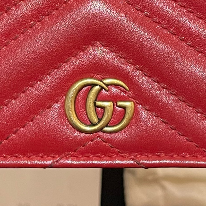 GUCCI MARMONT 紅色短夾(付台灣購證)-41