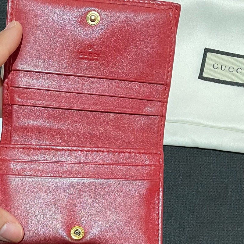 GUCCI MARMONT 紅色短夾(付台灣購證)-42