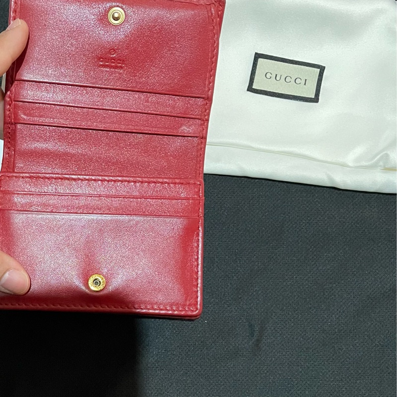 GUCCI MARMONT 紅色短夾(付台灣購證)-45