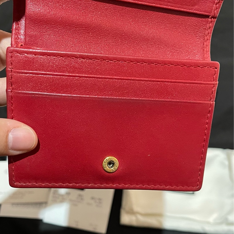 GUCCI MARMONT 紅色短夾(付台灣購證)-46