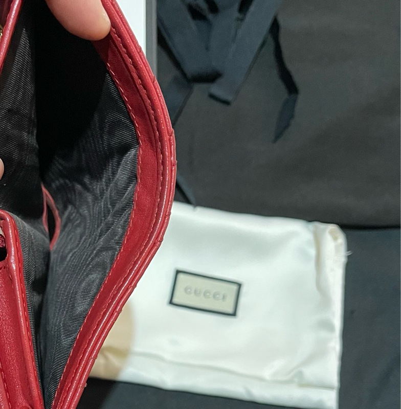 GUCCI MARMONT 紅色短夾(付台灣購證)-47