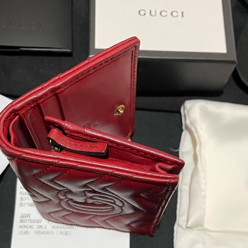 GUCCI MARMONT 紅色短夾(付台灣購證)-49