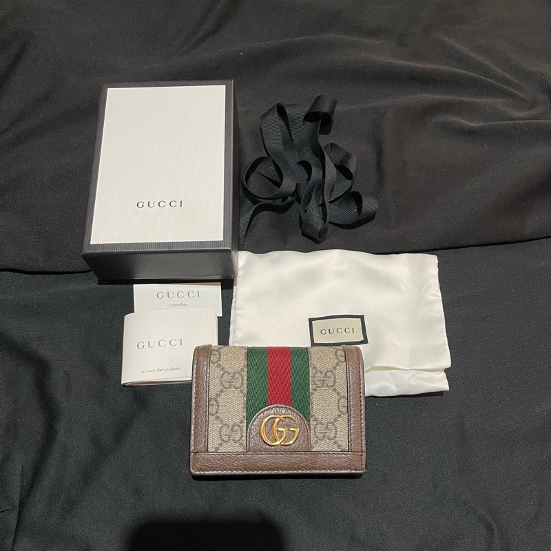 GUCCI OPHIDIA經典短夾-0