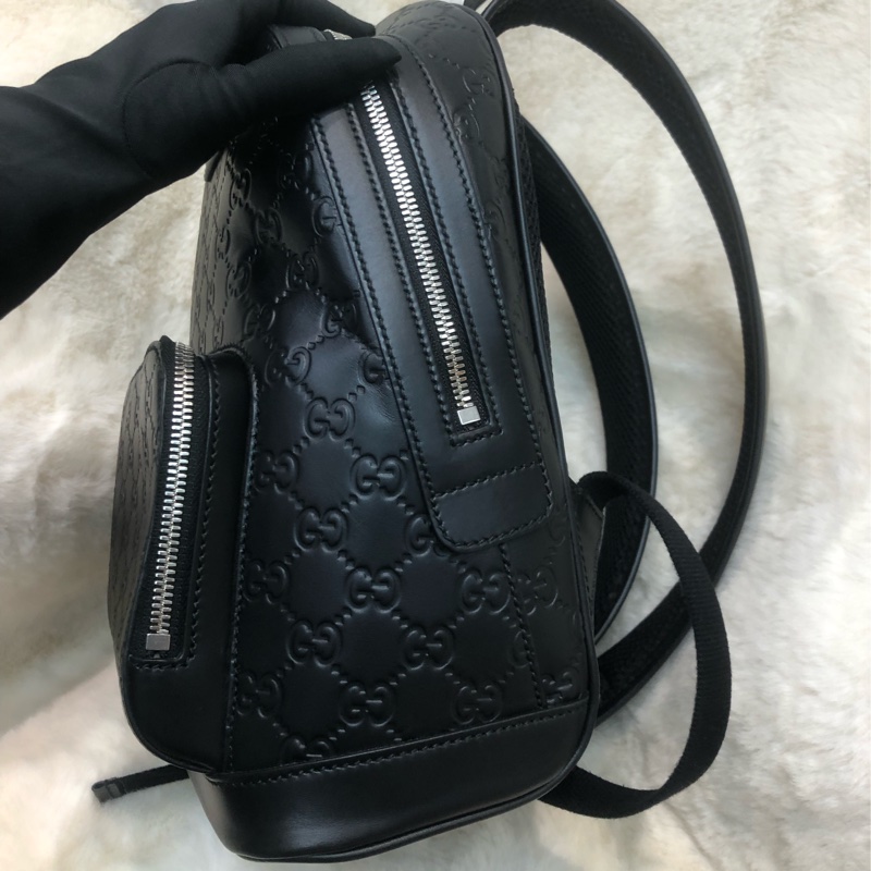 Gucci黑色全皮小型背囊 XC336-6
