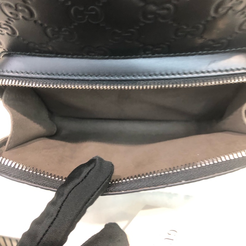 Gucci黑色全皮小型背囊 XC336-22