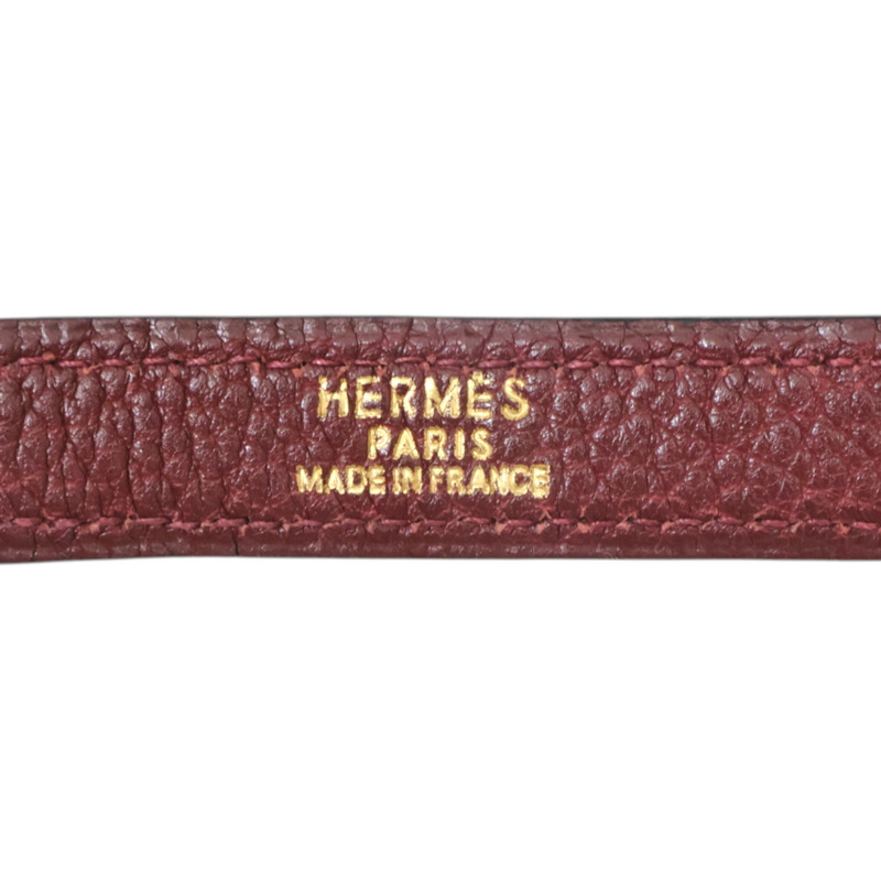 愛馬仕紅色 Togo牛皮 Kelly35 两用包 口E刻【HERMES 愛馬仕】-7