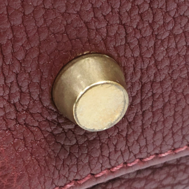 愛馬仕紅色 Togo牛皮 Kelly35 两用包 口E刻【HERMES 愛馬仕】-18