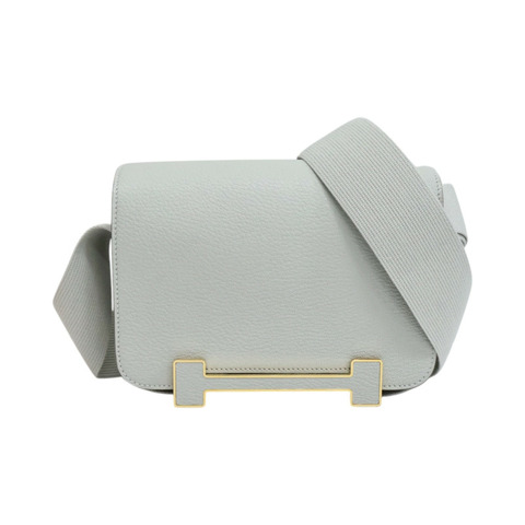 珍珠灰色 chevere羊皮 Geta 肩背包 K刻【HERMES 愛馬仕】