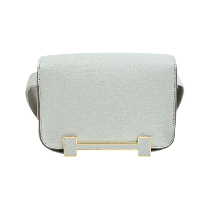 珍珠灰色 chevere羊皮 Geta 肩背包 K刻【HERMES 愛馬仕】-1