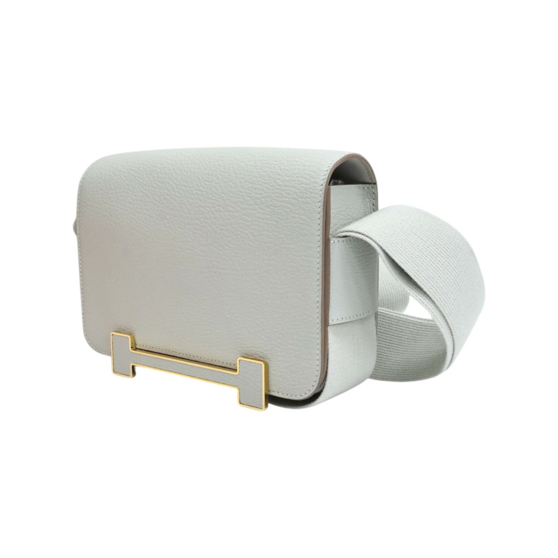 珍珠灰色 chevere羊皮 Geta 肩背包 K刻【HERMES 愛馬仕】-2