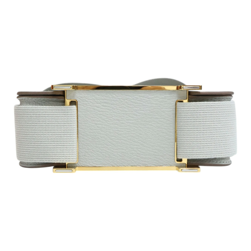 珍珠灰色 chevere羊皮 Geta 肩背包 K刻【HERMES 愛馬仕】-3