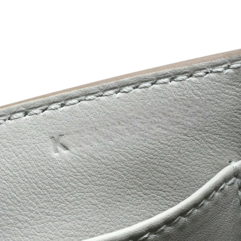 珍珠灰色 chevere羊皮 Geta 肩背包 K刻【HERMES 愛馬仕】-9