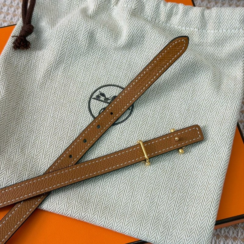 🏷Hermes 愛馬仕.Gamma Epsom 雙面細皮帶 75cm D刻-8