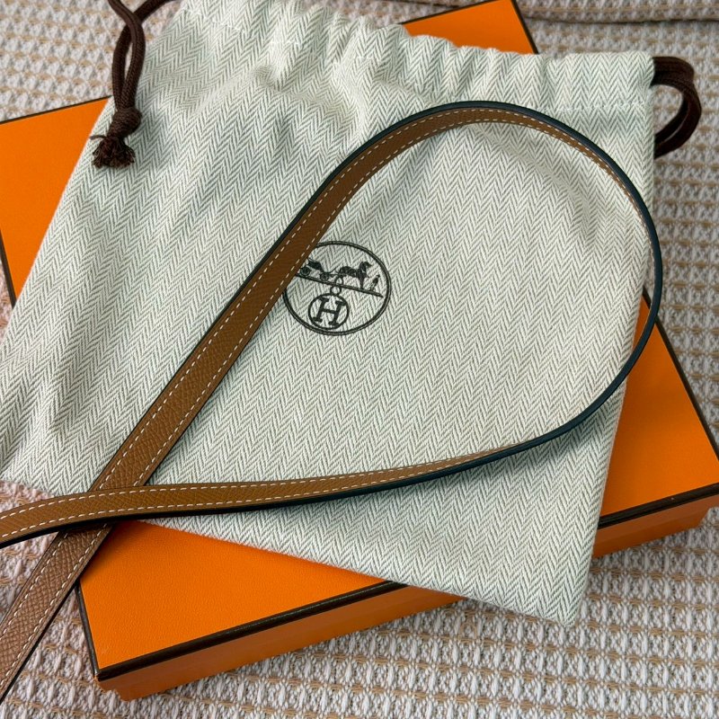 🏷Hermes 愛馬仕.Gamma Epsom 雙面細皮帶 75cm D刻-10