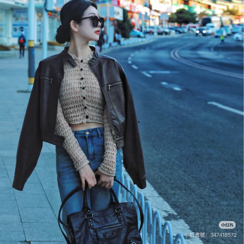 BALENCIAGA巴黎世家 giant Velo 黑金 機車包 手提包 肩背包 側背包 斜背包-2