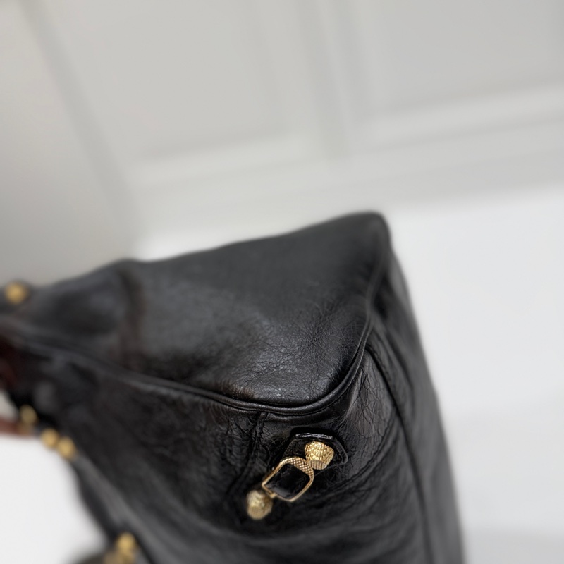 BALENCIAGA巴黎世家 giant Velo 黑金 機車包 手提包 肩背包 側背包 斜背包-16