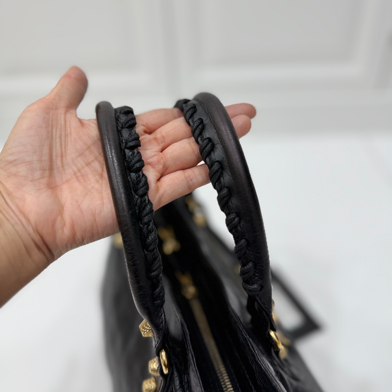 BALENCIAGA巴黎世家 giant Velo 黑金 機車包 手提包 肩背包 側背包 斜背包-18