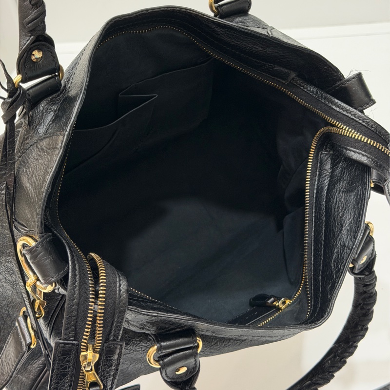 BALENCIAGA巴黎世家 giant Velo 黑金 機車包 手提包 肩背包 側背包 斜背包-33