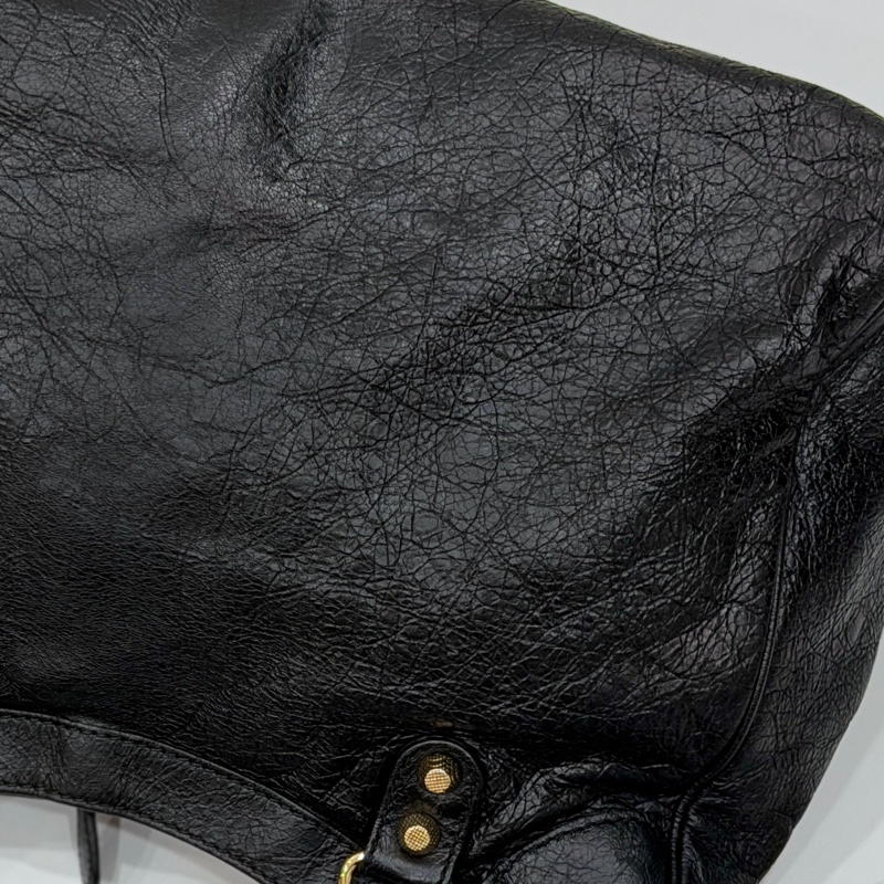 BALENCIAGA巴黎世家 giant Velo 黑金 機車包 手提包 肩背包 側背包 斜背包-38