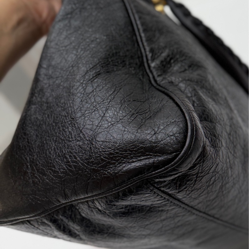 BALENCIAGA巴黎世家 giant Velo 黑金 機車包 手提包 肩背包 側背包 斜背包-46