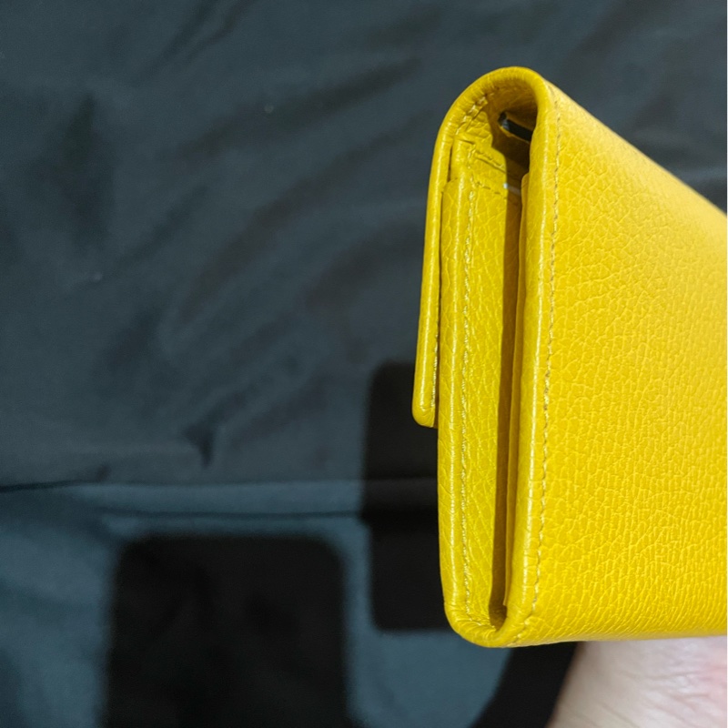 GUCCI黃色長夾-11